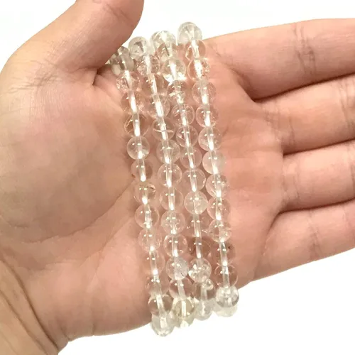 Miniatura 79 de Gem Avenue Handmade Round Bead Stretch Bracelet Unisex Natural Stone Beaded Jewelry for Men & Women, Elastic Wristband for Daily Wear