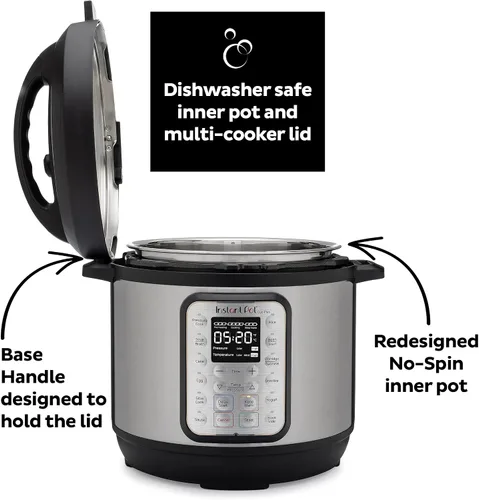Miniatura 7 de Instant Pot DUO PLUS Mini 3 cuartos de cocina eléctrica de 9 cuartos de 9 cuartos, cocina lenta, olla de arroz, fabricante de yogurt, olla de huevo
