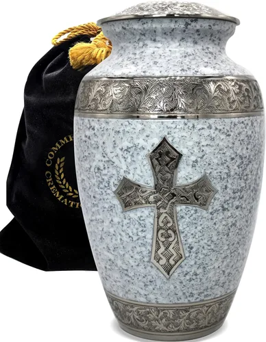 Miniatura 24 de Urna de cremación de cruz negra para cenizas hombre adulto – Urnas de cremación personalizadas para cenizas humanas, urnas decorativas para hombre