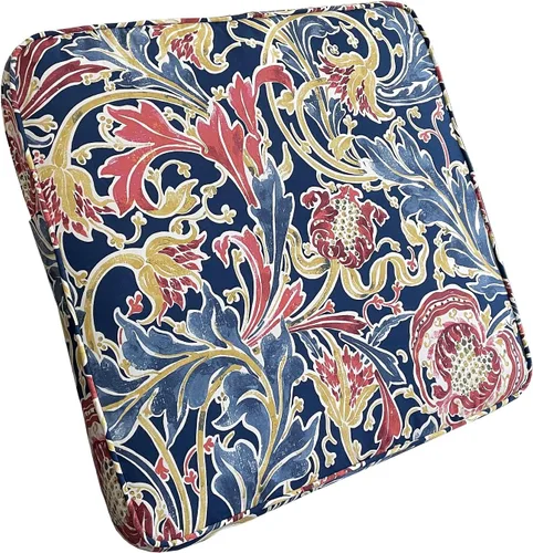 Miniatura 3 de BELLRINO Juego de 4 fundas de cojín decorativas impermeables para exteriores, de 24 x 24 x 4 pulgadas, para silla, asiento, jardín, banco, porche