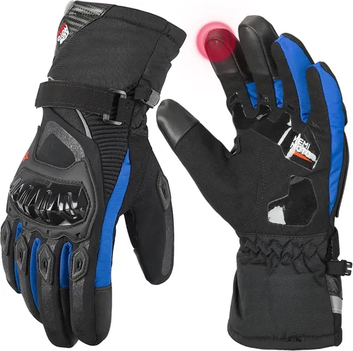 Miniatura 9 de Guantes para moto, invierno, para hombres y mujeres, impermeables