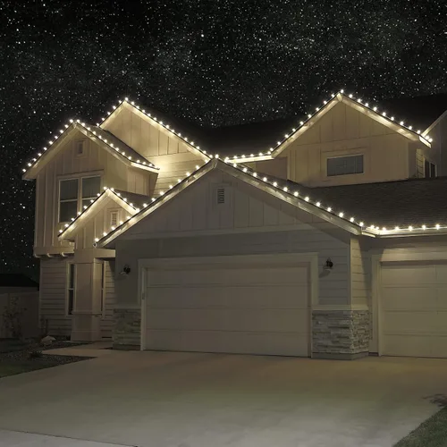Miniatura 6 de HLO Lighting Juego de 500 bombillas LED de Navidad C9 facetadas de color blanco cálido para uso en interiores y exteriores Bombillas de repuesto