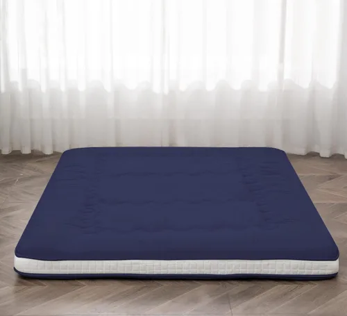 Miniatura 8 de Dr.Futon Colchón de Futón Japonés de Suelo Extra Grueso Plegable Enrollable Topper de Cama Tapete para Huésped, Tumbona y Viaje Grisoscuro