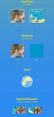 Miniatura 4 de DREAMUS Kep1er Doublast - Juego de 2 fundas para CD+1p Poster+16p PhotoBook+2p PhotoBook+2p PhotoCard+1p Postal + Seguimiento sellado