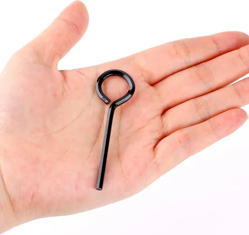 Miniatura 4 de Abeillo Paquete de 5 llaves Allen de 1/8 pulgadas, llave hexagonal para puerta de barra de empuje, llave hexagonal estándar con bucle completo