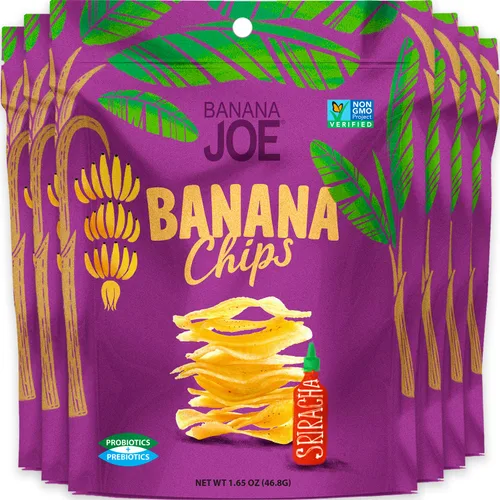 Miniatura 8 de Banana Joe Chips Prebiótico + Probiótico Sin Gluten + No ingredientes modificados genéticamente Aumenta la absorción de proteínas