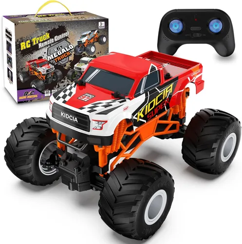 Miniatura 9 de Camión monstruo RC a escala 1:16 - Camión todo terreno de 2.4GHz para niños de 4 a 12 años, camión RC todoterreno de 20 Km/h, regalo de Navidad