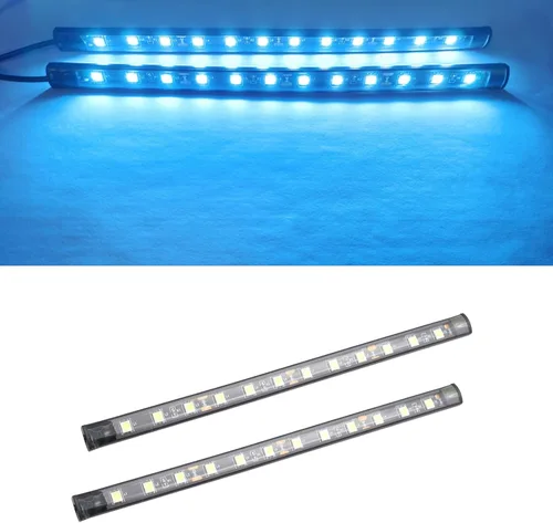 Miniatura 3 de Kit de iluminación ambiental para automóvil, 2 unidades, bajo brillo, con encendedor de cigarrillos, luces LED subterráneas de 12 V, luz