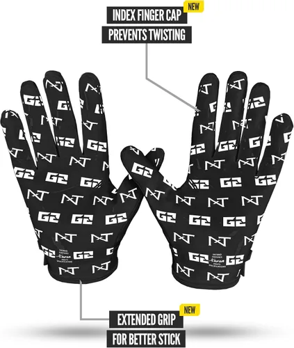 Miniatura 4 de Nxtrnd G2 Pro Football Gloves, Men's Ultra Sticky Elite Receiver Gloves