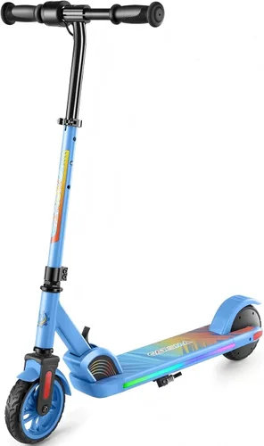 Miniatura 10 de Caroma E35 Kids Electric Scooter for Ages 8-12, 150W Motor Up to 7 Miles Range & 10 MPH Speed, LED Display, Colorful Rainbow Lights, Adjustable