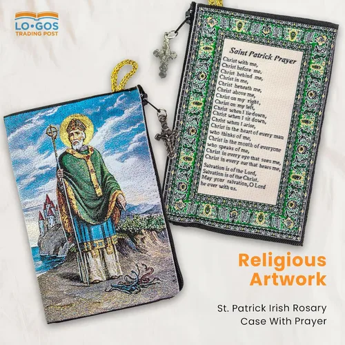Miniatura 54 de Bolsa de rosario católico, estuche de rosario de bautismo para niños con números 6:24-26, versículo de la Biblia, 4 x 6 pulgadas, joyería y monedero