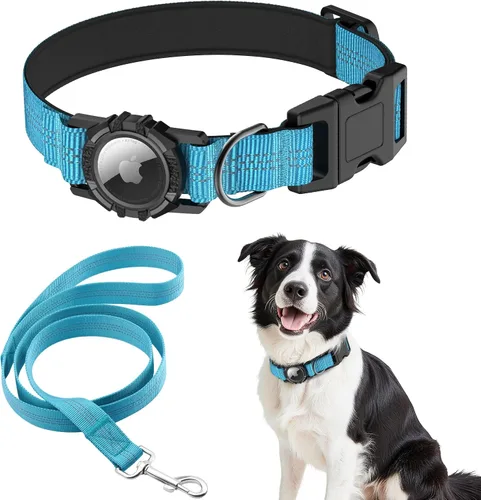 Miniatura 11 de Collar para Perros AirTag, Impermeable IP68 Collares para Perros con Air Tag Integrado Reflectantes, Ultra-Duradero, Cómodo Acolchado, Collares
