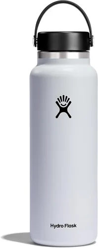 Miniatura 63 de Hydro Flask - Botella de agua de acero inoxidable aislada - Boca ancha con tapa flexible, sin derrame, a prueba de fugas y recargable de 40 oz Negro