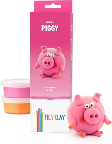 Miniatura 25 de HEY CLAY Arcilla de secado al aire con divertida aplicación interactiva, juego de arcilla para modelar y manualidades para niños de 3 a 8 años
