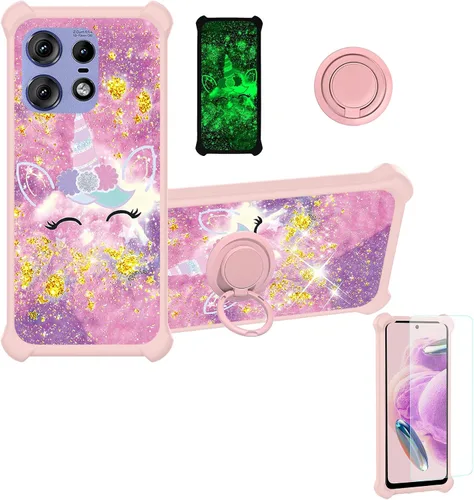 Miniatura 112 de jioeuinly JSF-DJS - Funda compatible con Nothing Phone 2a con protector de pantalla de vidrio templado, policarbonato duro + silicona suave, soporte
