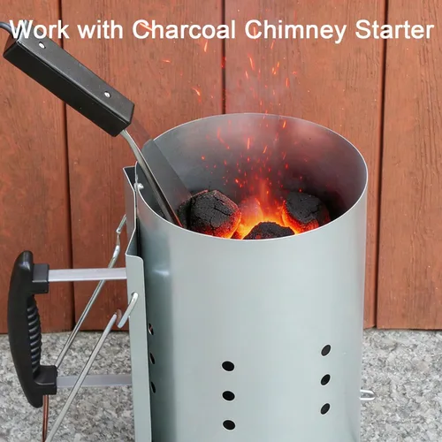 Miniatura 5 de Arrancador de carbón eléctrico de 700W para parrilla de barbacoa ahumador, chimenea, fogata, estufa - Diseño con elemento calefactor en espiral