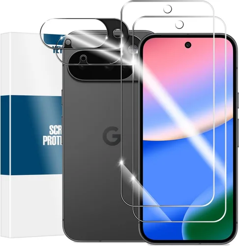 Miniatura 12 de Protector de pantalla para Google Pixel 6 5G + protectores de lente de cámara, [2+2 unidades] Protector de pantalla de vidrio templado de cobertura
