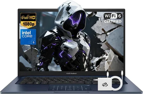 ASUS Vivobook - Laptop FHD IPS de 14 pulgadas, Intel 10-Core 5 120U (Beat i7-1335U, hasta 5 GHz), 16 GB de RAM 512 GB SSD, computadora para negocios