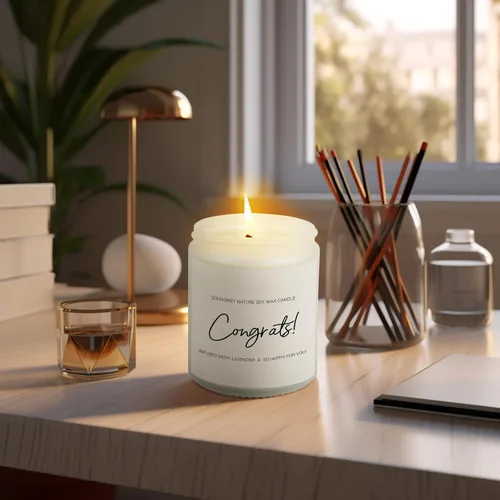 Miniatura 7 de SOUHONEY Regalos de Felicitación para Mujeres - Regalos de Promoción para Mujeres en el Trabajo - Vela de Regalo para Nuevo Trabajo - Regalo