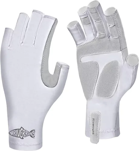 Miniatura 18 de Riverruns Guantes de pesca UPF 50+ con protección UV para hombres y mujeres para exteriores, kayak, remo, remo, canoa, senderismo