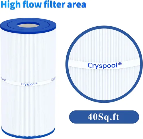 Miniatura 6 de Cryspool® 07033 Filtro compatible con CX410RE, filtro fácil transparente C400, C-7442, PA40, FC-1228, cartucho de filtro de piscina de 40 pies