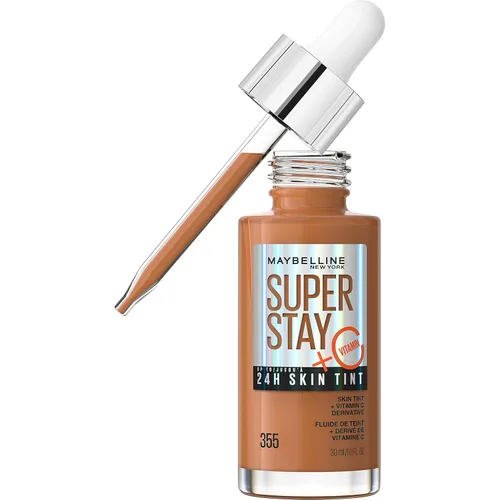 Miniatura 8 de Maybelline Super Stay Up - Tinte para piel de hasta 24 horas, base radiante de cobertura ligera a media, maquillaje infundido con vitamina C, 102, 1