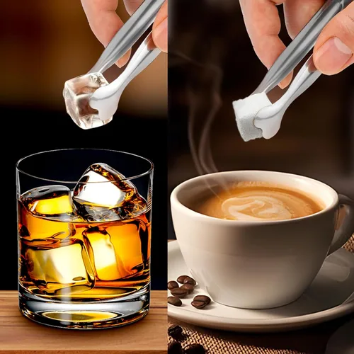 Miniatura 2 de Mini pinzas para servir, paquete de 18 pinzas de acero inoxidable para azúcar, pinzas de hielo de 4.3 pulgadas, pinzas para aperitivos de cocina