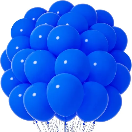 Miniatura 100 de Voircoloria - Globos azul bebé claro, paquete de 66 globos de 12 pulgadas de látex para fiestas para niños y niñas, para cumpleaños, baby shower, 16