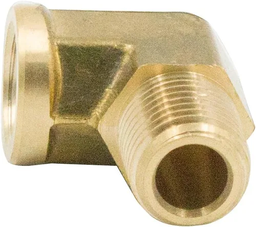 Miniatura 4 de Codo de calle de latón de 90 grados, 1/2 pulgada NPT macho x 1/2 pulgada NPT hembra forjado tubería (paquete de 2)