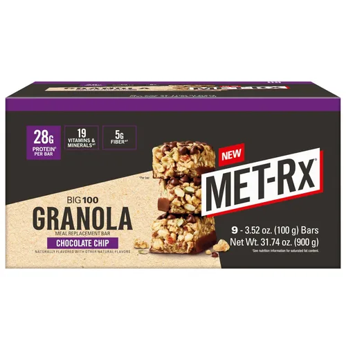 Miniatura 18 de MET-Rx Big 100 barras de proteínas colosales, Blueberry Cobbler, barras de reemplazo de comidas, 4