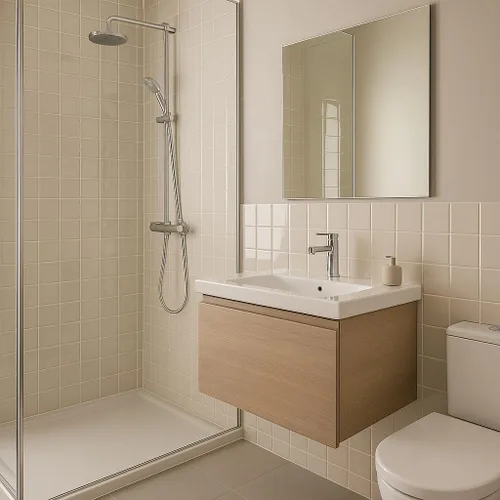 Miniatura 8 de Tenedos Azulejo de pared de cerámica brillante de 6 x 6 para baño y cocina, fácil de limpiar, duradero, diseño cuadrado clásico, caja de 8 piezas