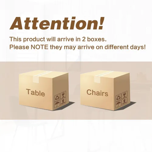 Miniatura 6 de Juego de mesa de comedor UELKS para 4, juego de mesa de cena para 4, mesa de cocina de 55'' y sillas de gamuza con tela de napa, juego de 4, juego