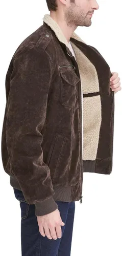 Miniatura 4 de Levi's Men's Faux Leather Aviator Bomber Jacket (Regular & Big & Tall Sizes)