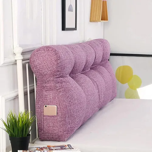 Miniatura 14 de Almohada lumbar rectangular perfecta, almohada grande para cabecero, soporte de posicionamiento de cama, cojín de cabecera de lectura para cama