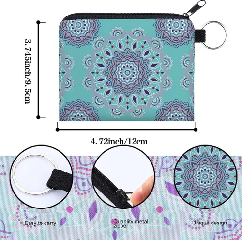 Miniatura 23 de Bolsa de maquillaje, bolsa de viaje, bolsa de cosméticos, organizador de artículos de tocador con cremallera pequeña para mujer, Paquete de 10