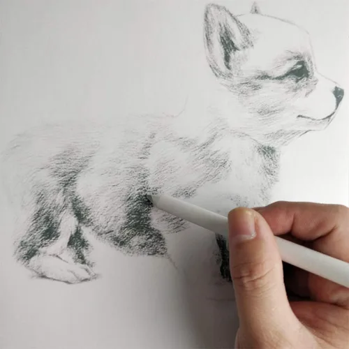Miniatura 4 de 6 piezas de tocones de mezcla y tortillones, herramientas de dibujo de bocetos, mezcladores de arte de papel para dibujo de bocetos de estudiante