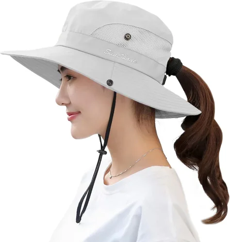 Miniatura 7 de Gorra FPS 50+ de ala ancha impermeable con protección UV para mujer