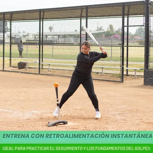 Miniatura 5 de GoSports Paquete de 6 bolas de softball de entrenamiento con peso de 3.82 pulgadas, entrenamiento de golpear y lanzar para todos los niveles