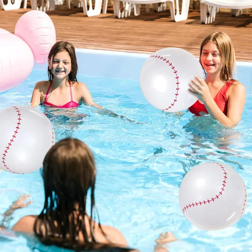 Miniatura 6 de 6 pelotas de fútbol inflables gigantes, pelotas de fútbol inflables de 16 pulgadas, pelotas de playa de verano, accesorios de juegos deportivos