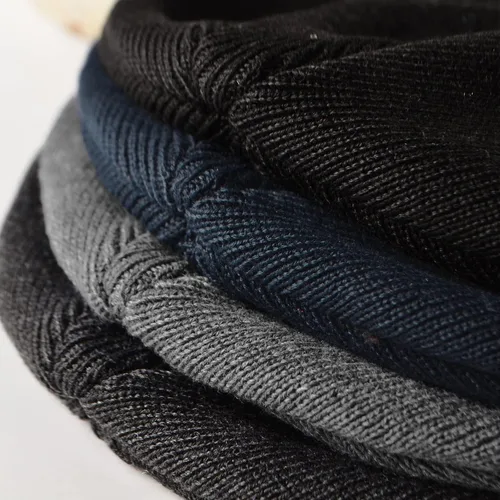 Miniatura 5 de Gorros de vellón para hombre, resistentes al viento, elásticos, de punto de invierno, para exteriores, esquí, correr