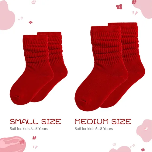 Miniatura 4 de DOOVID Calcetines largos hasta la rodilla para niños y niñas, calcetines largos de algodón