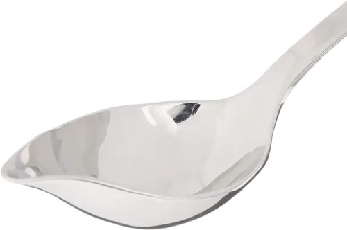 Miniatura 2 de Mercer Culinary Cuchara pequeña para saltear de acero inoxidable 18-8 con boquilla, 0.4 onzas, plata