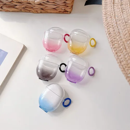 Miniatura 3 de Cubierta protectora transparente transparente de TPU suave de color degradado compatible con auriculares Xiaomi Redmi Buds 4, funda protectora