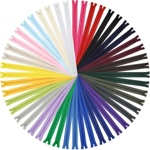 Miniatura 12 de DOITEM - 15 cremalleras invisibles de nailon multicolor para coser y manualidades, 15
