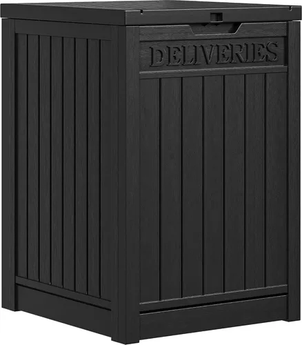 Miniatura 9 de Yitahome Caja de entrega y almacenamiento de paquetes grandes de 60 galones, caja de entrega de paquetes de doble pared de resina para exteriores e