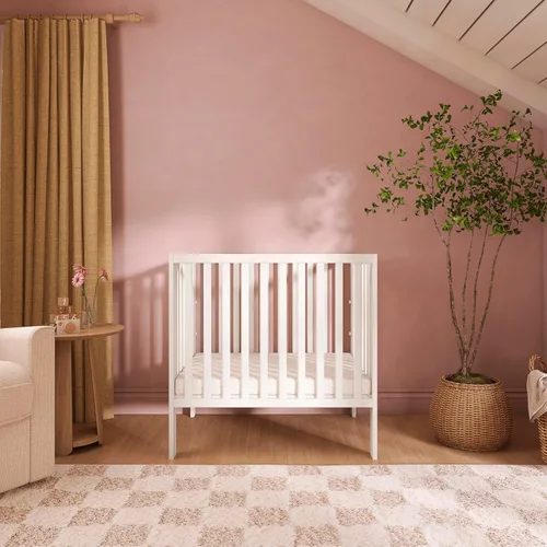 Miniatura 2 de Dream On Me Jett Portable Mini Crib, Non-Full Size Baby Crib for Small Spaces, 3 Mattress Heights, Compact Travel Design, Includes Mattress