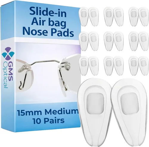 Miniatura 10 de GMS Optical Almohadillas de nariz de silicona súper suaves para evitar que los lentes se deslicen, almohadillas de nariz de silicona súper suaves