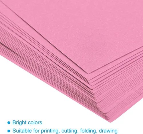 Miniatura 4 de MECCANIXITY 100 Hojas de Papel de Copia de Color 8.3 x 11.7 Pulgadas Papel de Impresora 80gsm Rosa para Impresión de Oficina, Copia de Documentos