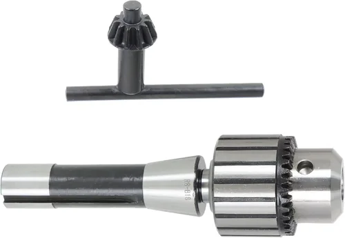 Miniatura 2 de 1/8-5/8 R8-B18 Portabrocas súper resistente con portabrocas que aprieta la llave para fresadora de torno CNC