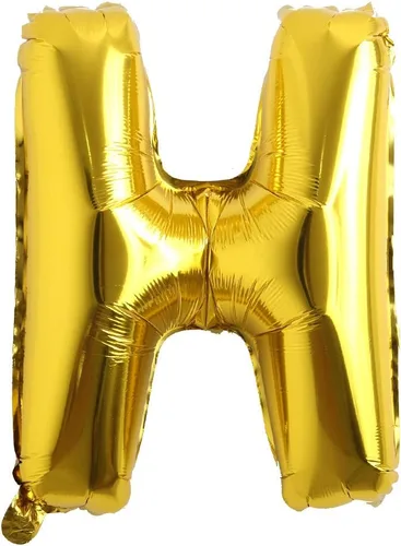 Globos de aluminio tipo Mylar en forma de letras del alfabeto en color dorado, de 16 pulgadas, para colgar como decoración de bodas, fiestas de